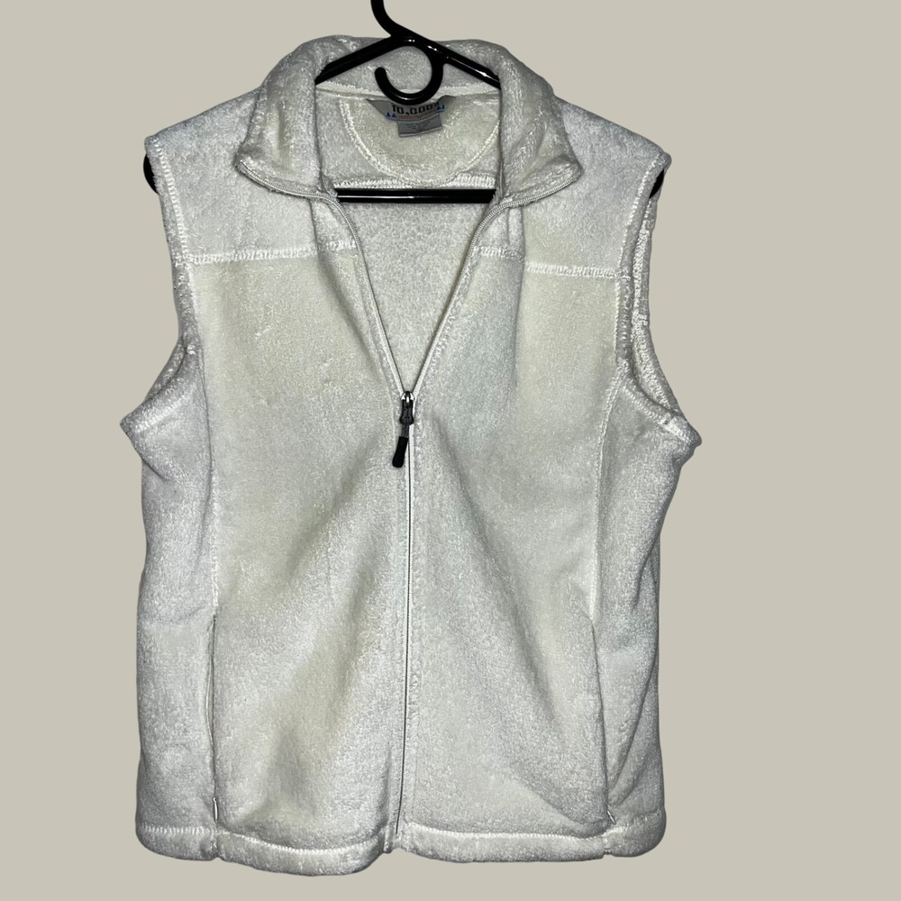 Womens Destination 10000 ft Above Sea Level Full Zip Vest. Size M‎ White